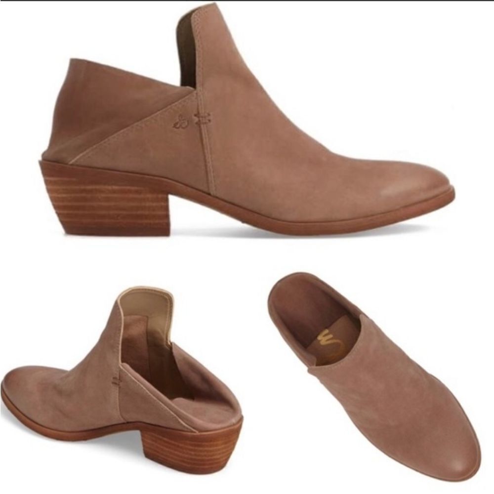 SAM EDELMAN Prentice Convertible Tan Ankle Boots Mules Size 8M
